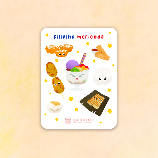 Filipino Merienda Sticker Sheet