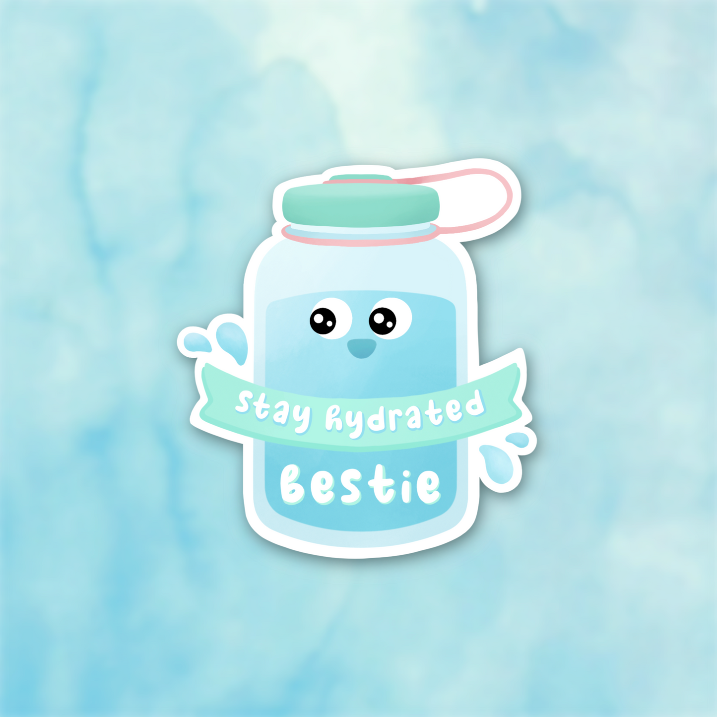 Stay Hydrated Die Cut Sticker