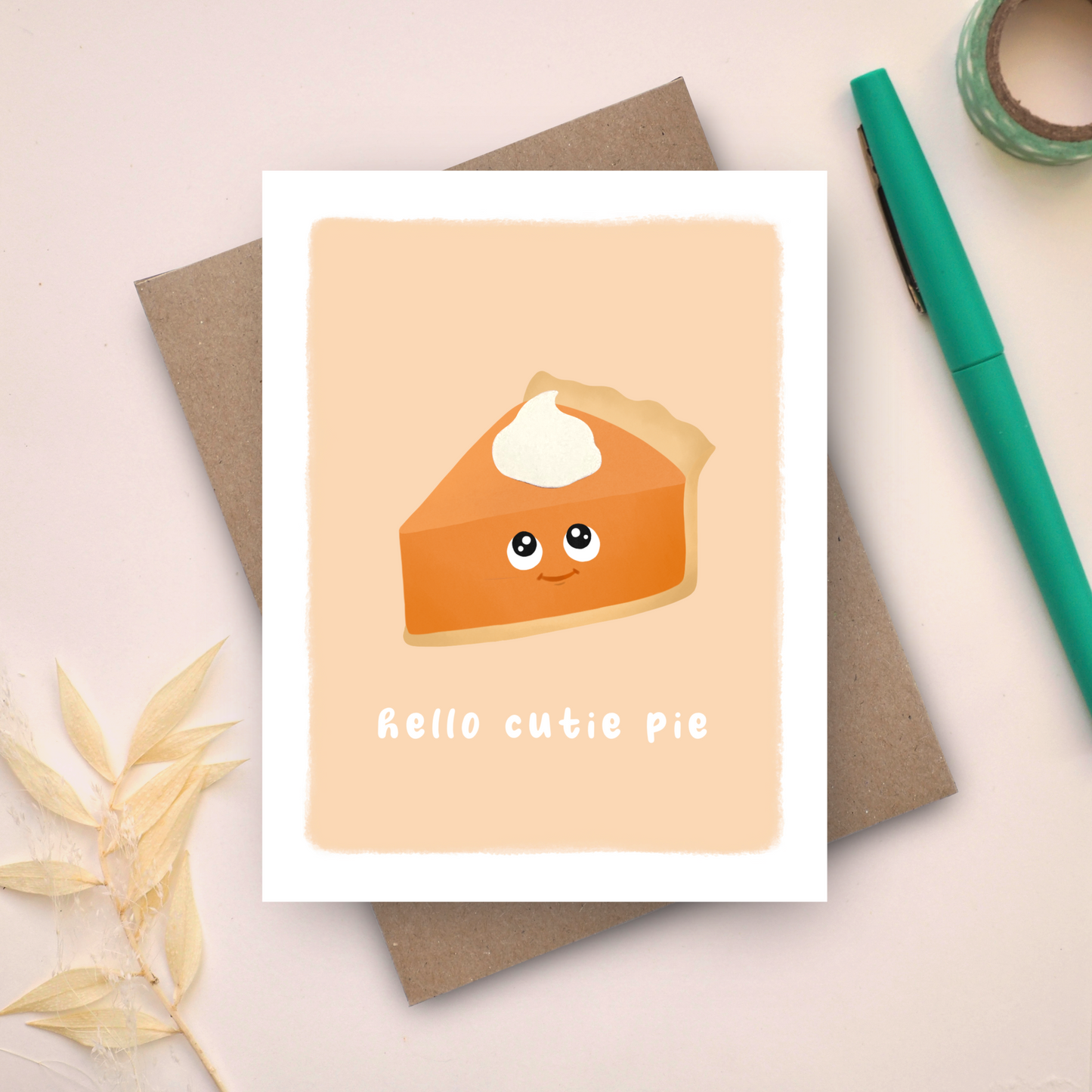 Hello Cutie Pie Card