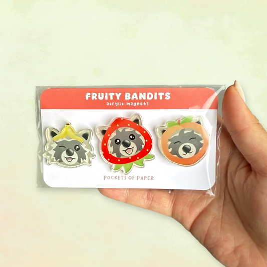 Fruity Bandits Acrylic Magnets