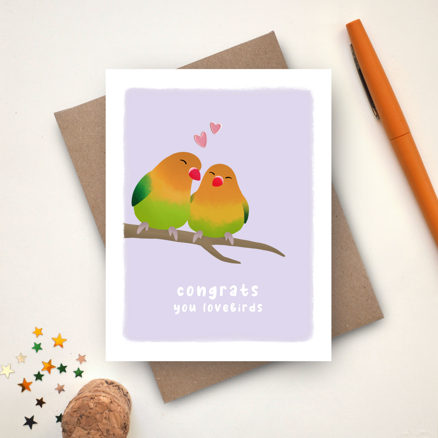 Congrats You Lovebirds Card