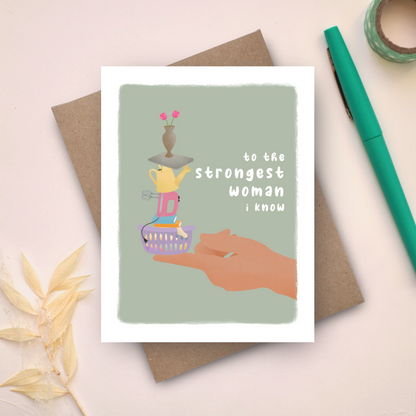 Strongest Woman Mother's Day Card